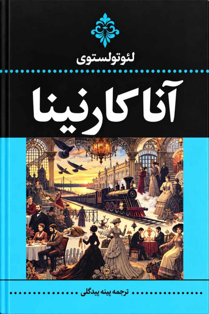 جلد کتاب آنا کارنینا اثر لئو تولستوی با ترجمه تهمینه بیدگلی
