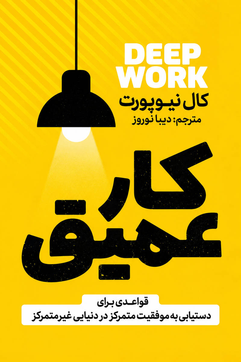 جلد کتاب «کار عمیق» اثر کال نیوپورت با ترجمه دنیا نوروزی